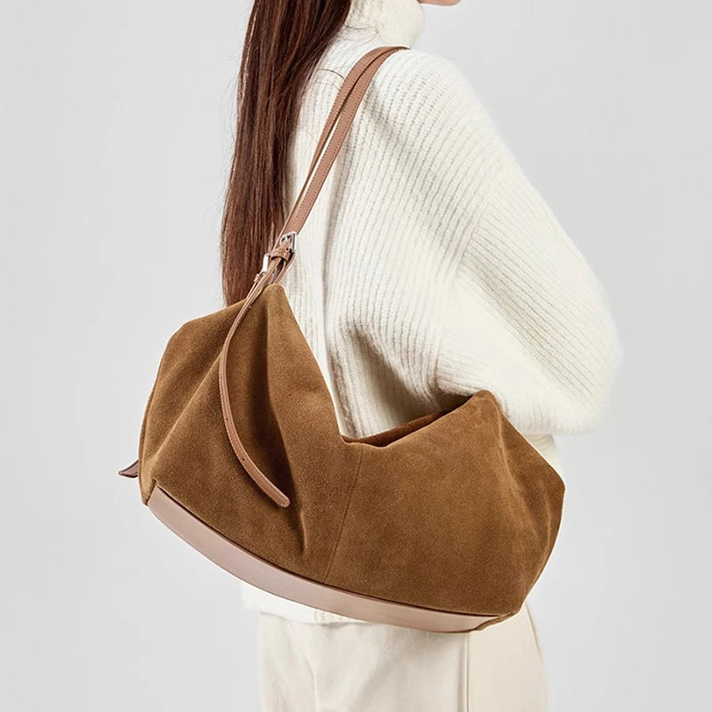 Genuine Leather Commuter Tote Bag