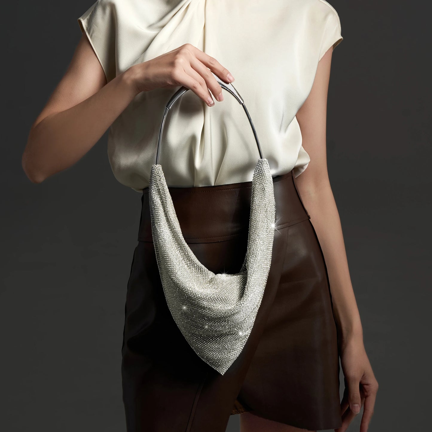 Luxury Rhinestone Evening Clutch Bag