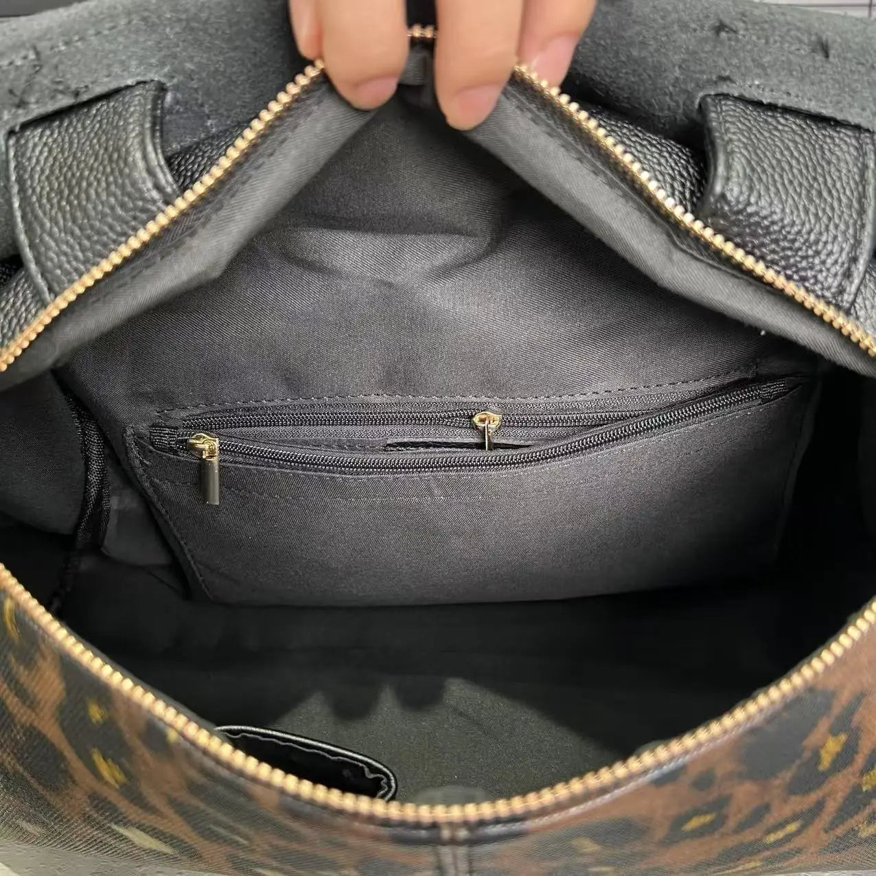 Y2K Leopard Print Tote Bag
