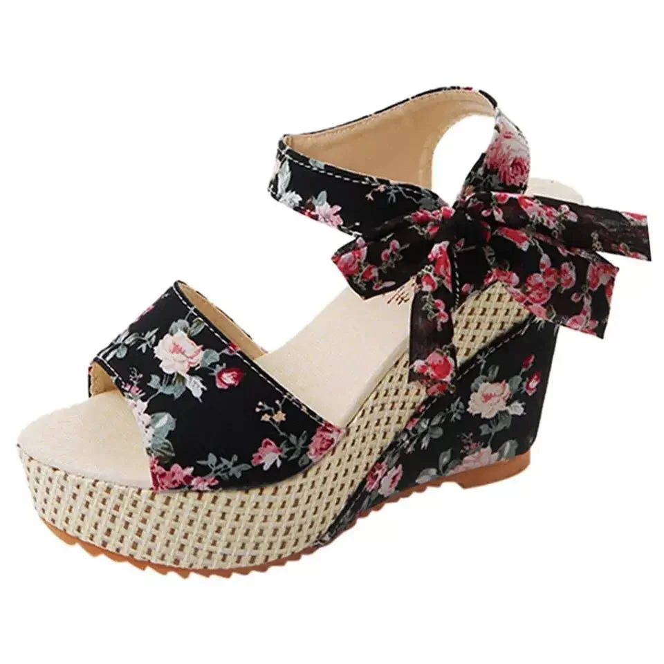 Summer New Fashion Slope Heel Fish Mouth Women's Sandals