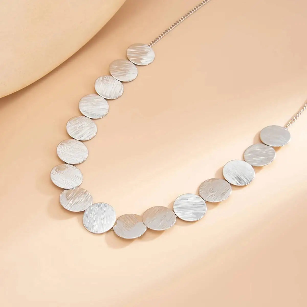 KunJoe Elegant Metal Sequins Chokers Necklaces