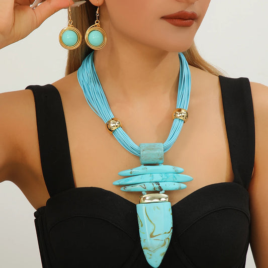 Western Jewelry Set Fashion Irregular Imitation