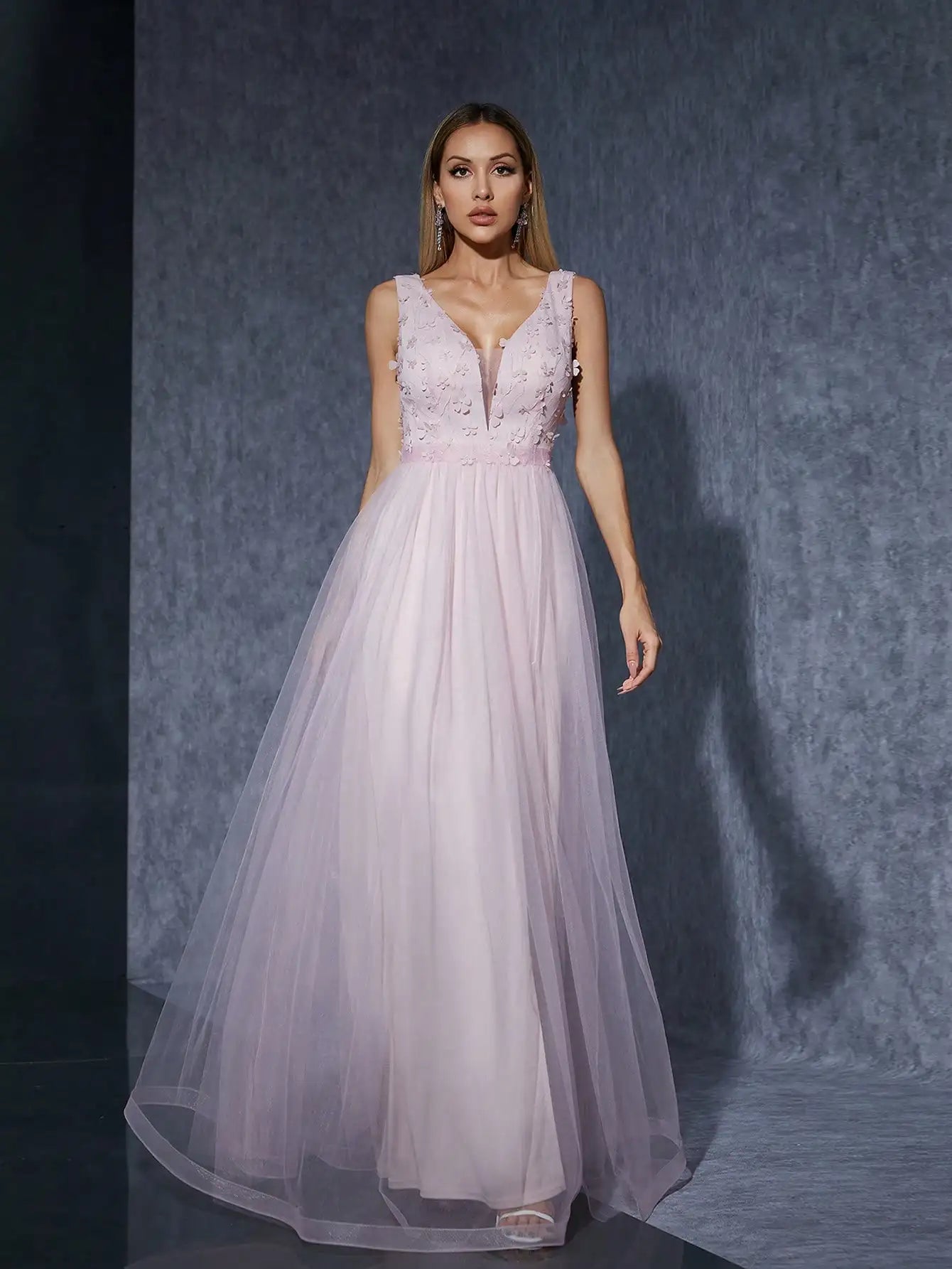3D Sequin Embroidered Mermaid Dress