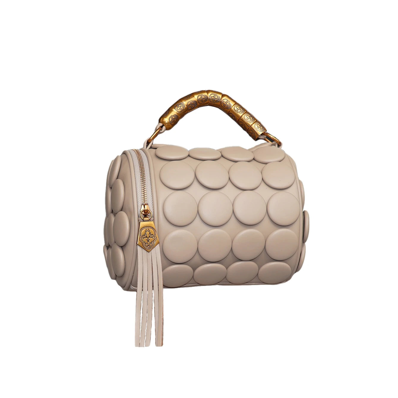 Designer Leather Bucket Shoulder Tote Bag