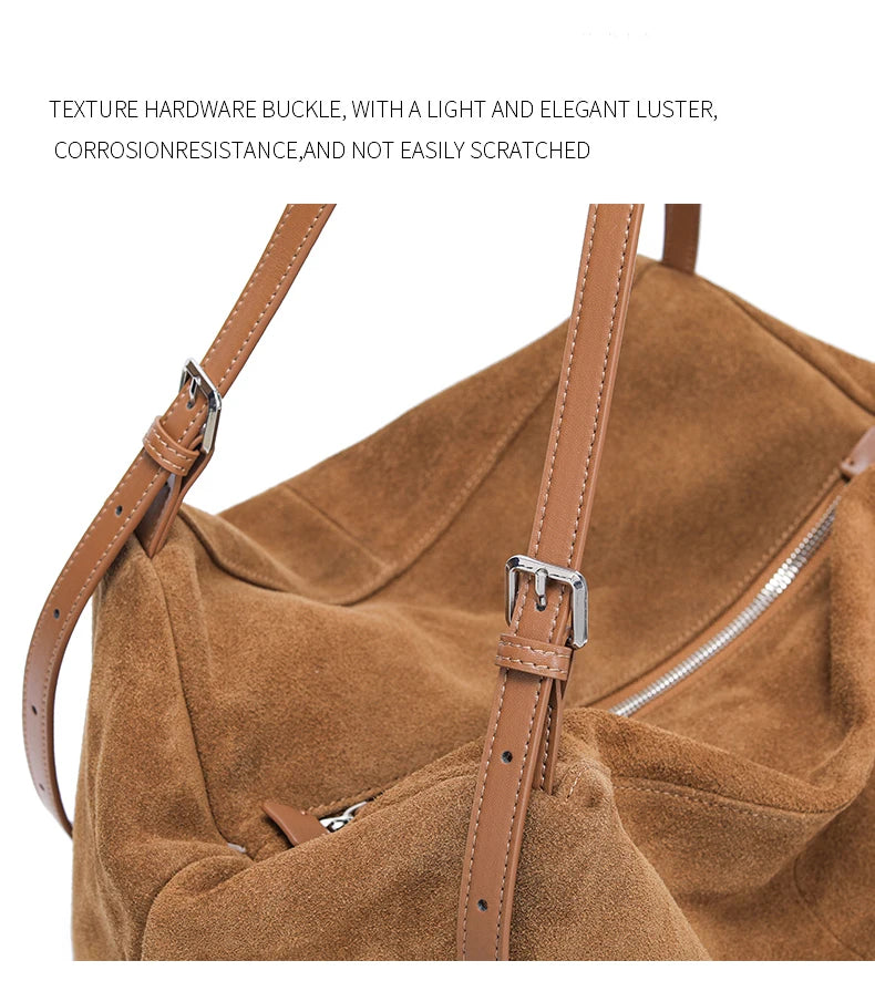 Genuine Leather Commuter Tote Bag