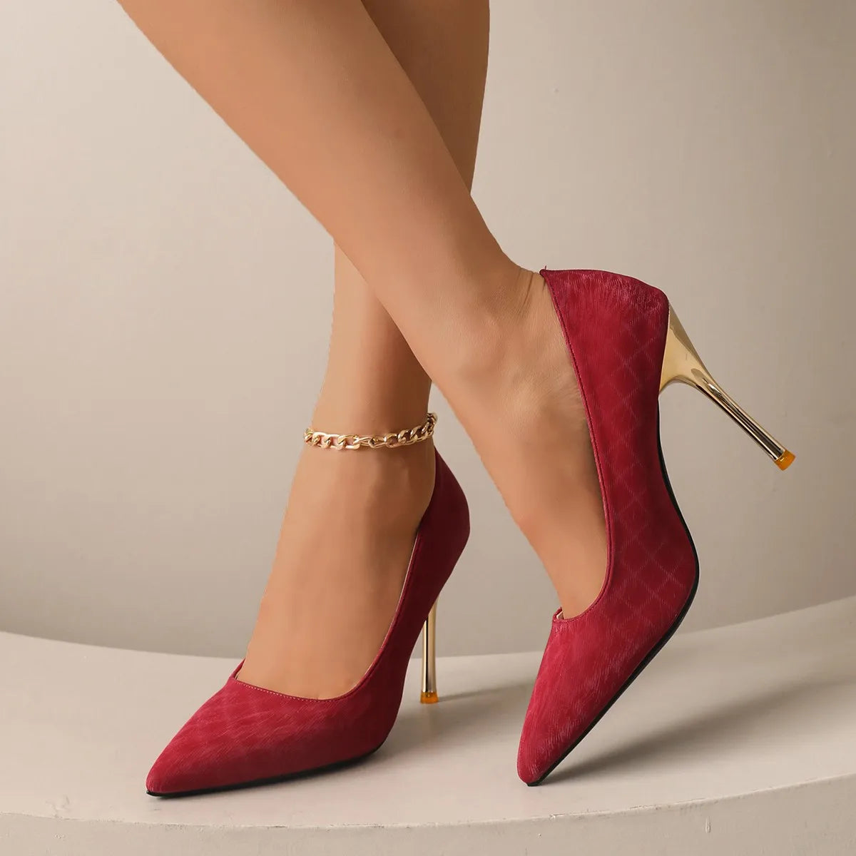 Women 10Cm Pointed Toe High Heels White Red Lady Wedding Bridal pumps Sexy fashion girl Prom Shoes Classic Black Office Shoes