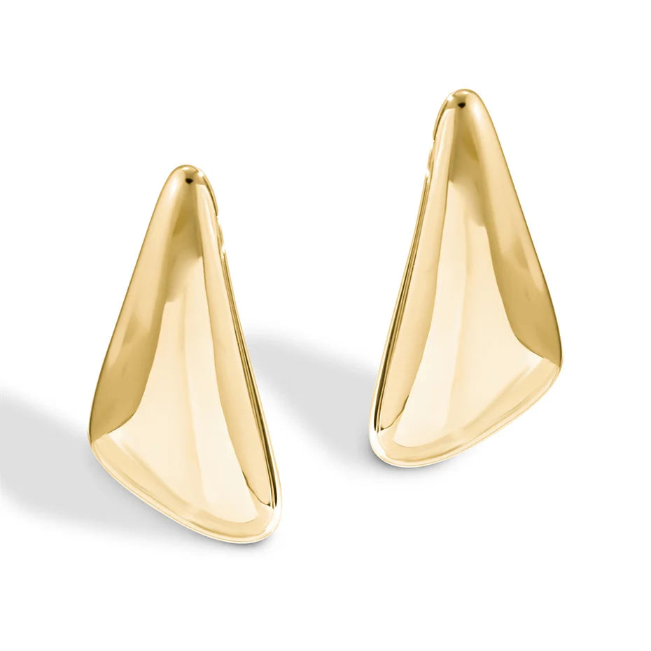 Ingemark Vintage Punk Smooth Metal Stud Earrings