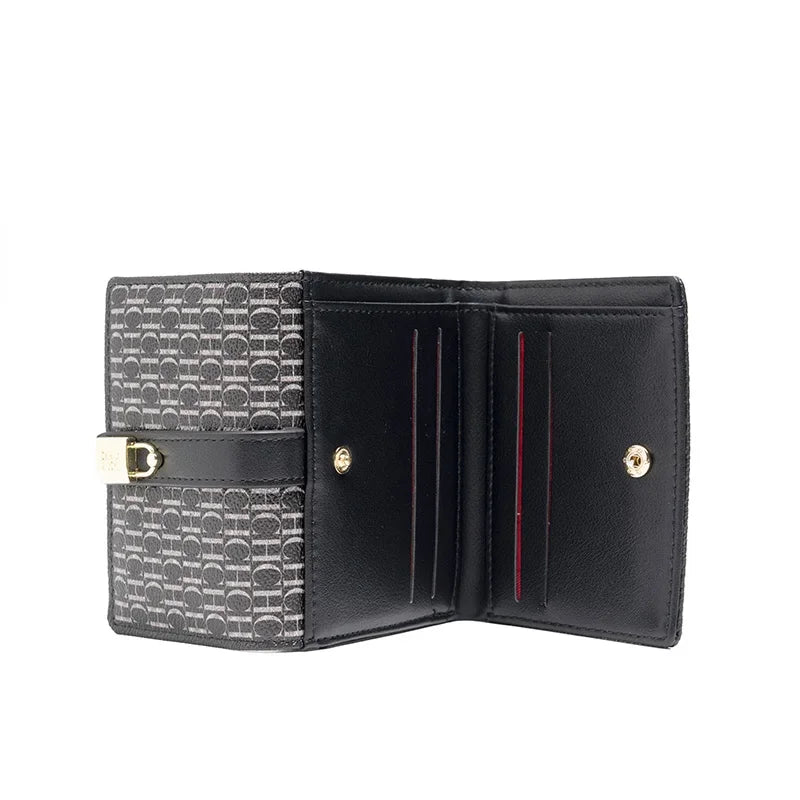 CH Fashion Versatile Letter Print Design Wallet Premium Feeling Wallet High Quality Standard Wallet Ladies Temperament Style