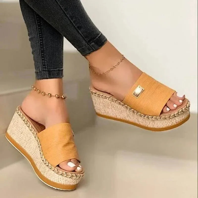 Womens High Heels Sandal Thick Bottom Casual Shoes